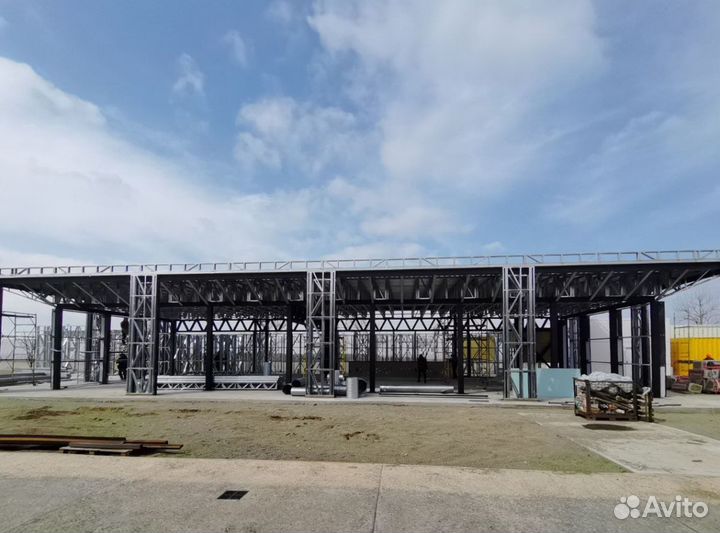 Лстк каркас магазина 500 м2 (супермаркет, автосало