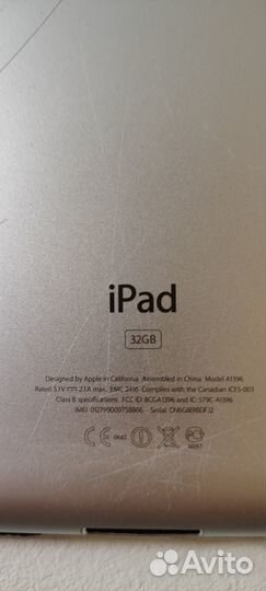 Планшет iPad 2 (A1396) WiFi + SIM 32GB