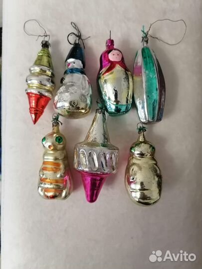 Дед Мороз и елочные игрушки СССР