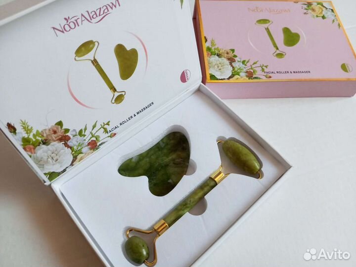 Скребок гуаша и роликовый массажер