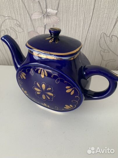 Заварочный чайник, СССР Гжель