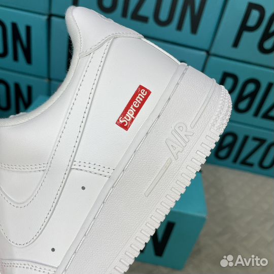 Nike Air Force 1 Supreme white Оригинал