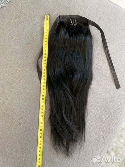 Шиньон-хвост (натуральные волосы)