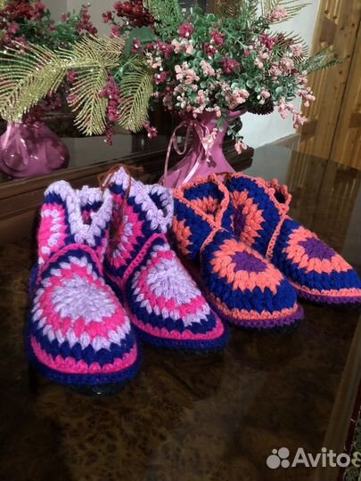 Вязанные носки ручной работы