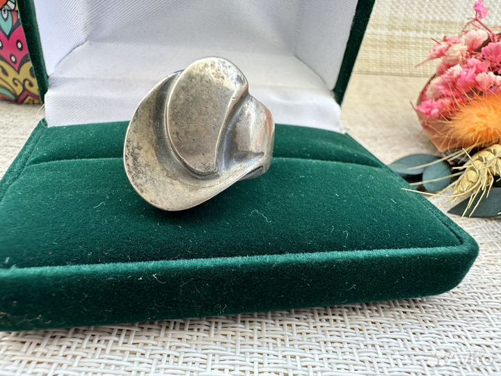 Кольцо серебро 925 старая Европа патина мастер