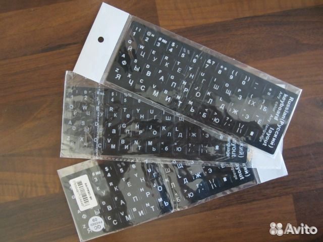 Наклейки на клавиатуру для пк и ноутбуков