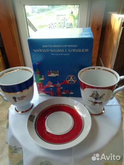 Бокал с блюдцем Дулево Фифа 2018 Забивака