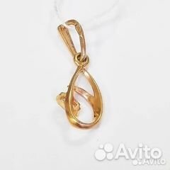 Подвеска с синтетическим камнем Золото