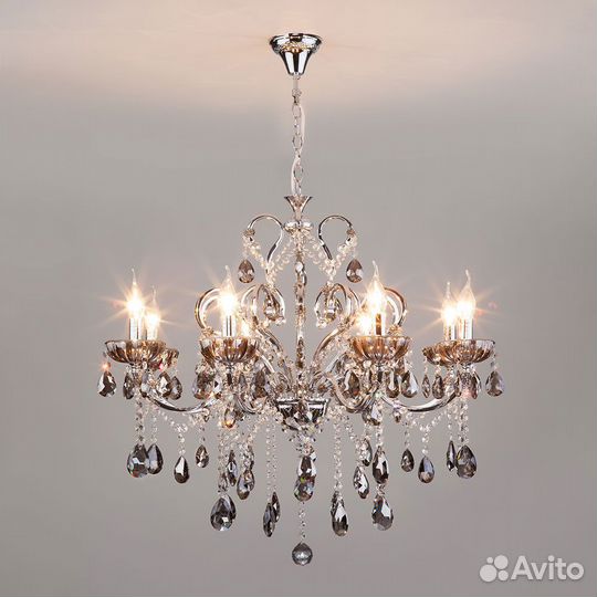 Люстра потолочная хрустальная