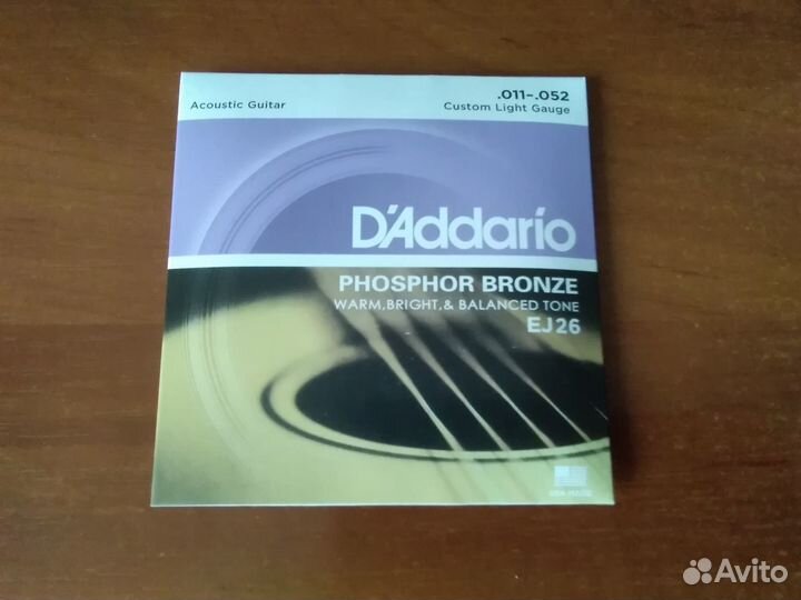 Струны D'Addario Phosphor Bronze EJ26 011-052