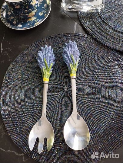 Салатные вилка ложка