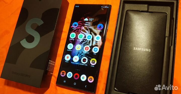 Samsung S22 Ultra 5G Snapdragon + Защитное Стекло