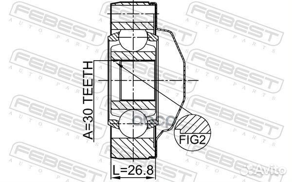 1611-164SHA ШРУС карданного вала к-кт MB ML-Cl