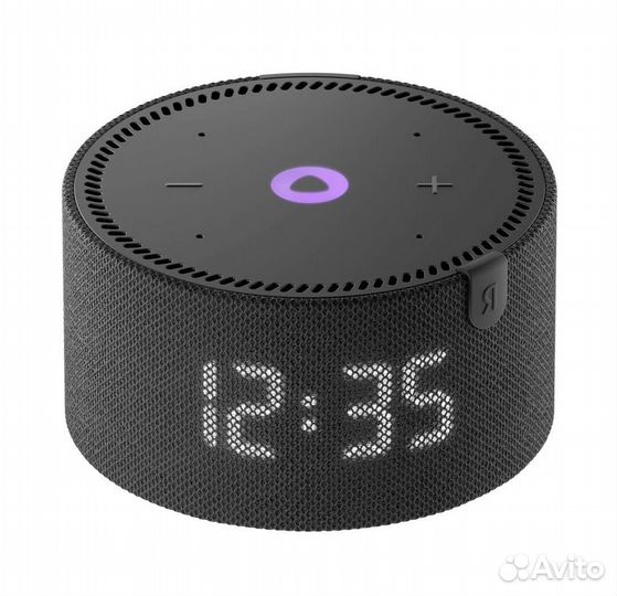 Новая Колонка Яндекс Мини Часы Алиса черная