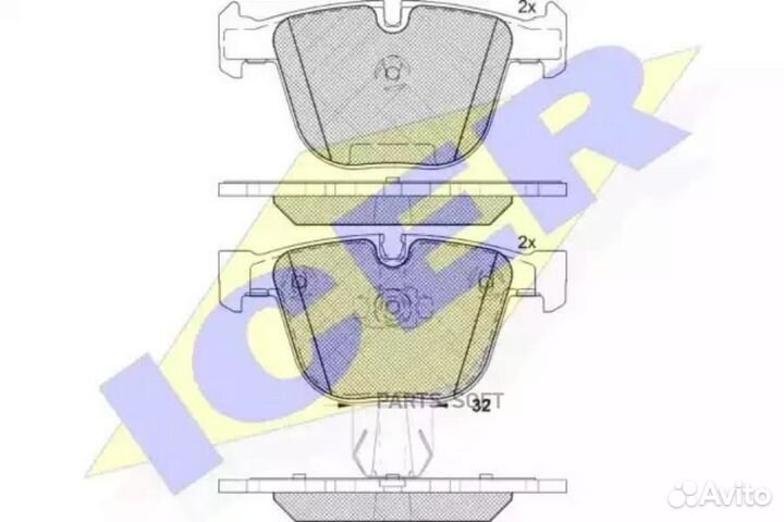 Тормозные колодки 181687