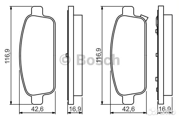 Колодки тормозные дисковые зад