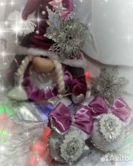 Новогодние шары ручной работы