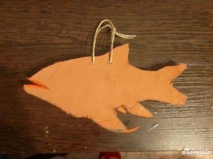 Рыба из глины.ручная работа