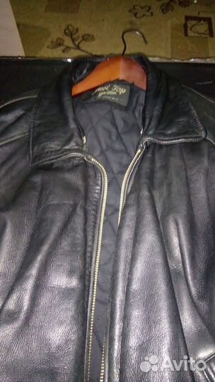 Кожаная куртка мужская пилот