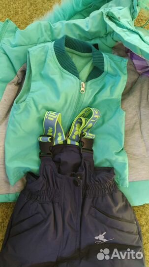 Куртка и штаны зимние для девочки 86