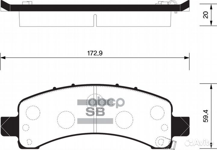 SP1558 колодки дисковые зад. Chevrolet Tahoe 9