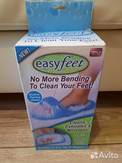 Массажный тапочек на присоске для мытья ног и масс