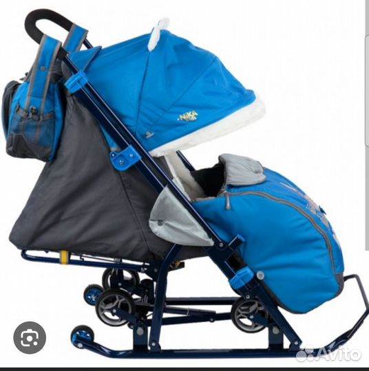 Детские санки коляска ника