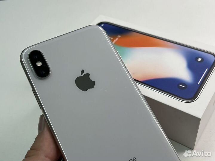 iPhone X 64gb (хороший, Акб 100%, Sim)