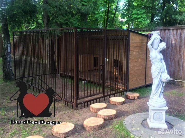 Вольер уличный 4х2 с выгулом 4х2