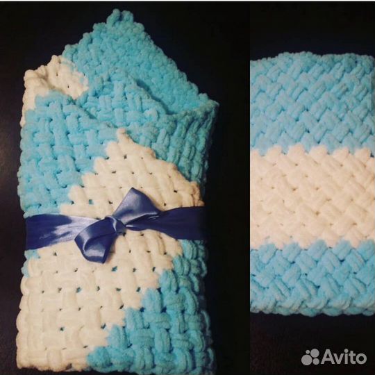 Плюшевый плед/ ручная работа/ плед детский/ Alise