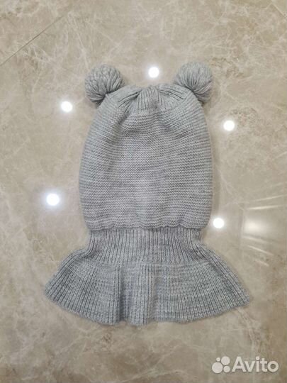 Шапка-шлем зимняя для девочки