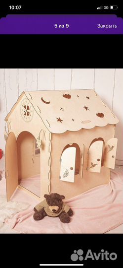 Детский деревянный домик