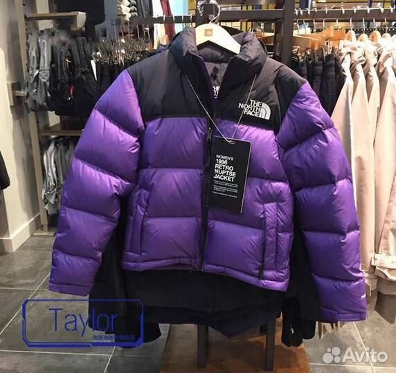 Пуховик The North Face 700 фиолетовый