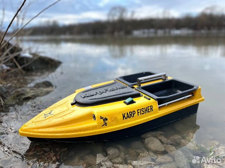 Прикормочный кораблик Fisher mini sport deeper- 2х