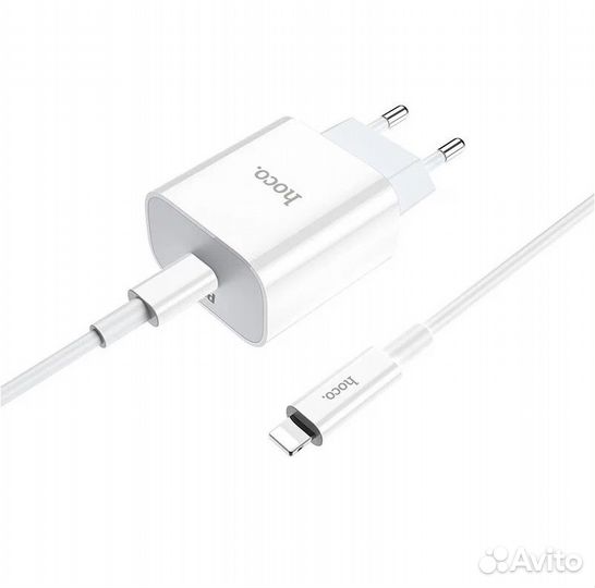 Зарядка Hoco 20W + кабель lightning