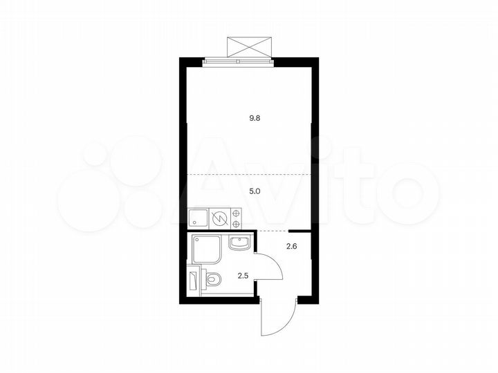 Квартира-студия, 19,9 м², 17/17 эт.