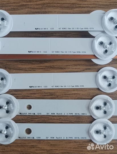 Планки светодиодов от тв и мониторов, LED драйверы