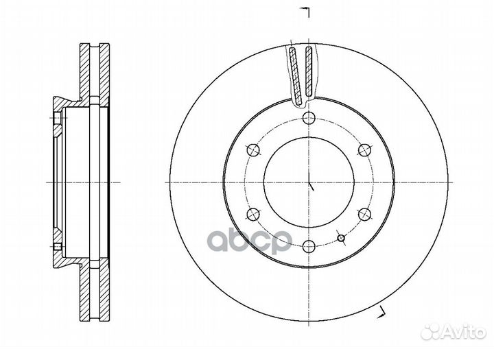 Диск тормозной вентилируемый G-brake GR-21479