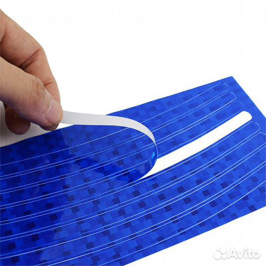 Наклейка светоотражающая на обод колеса