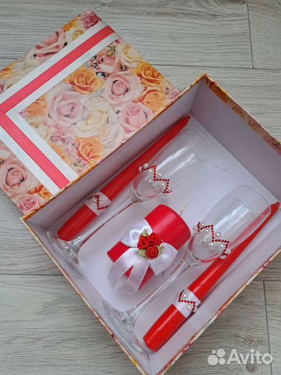 Свадебные аксессуары: свечи, бокалы, и т.п