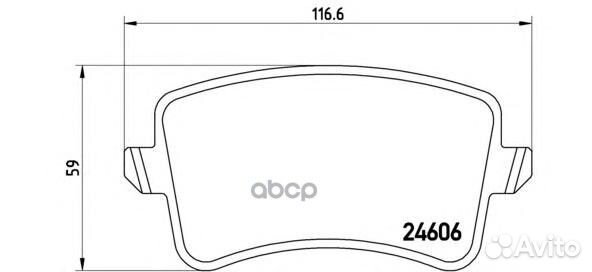 P85100 1343 00 8K0698451 колодки дисковые з