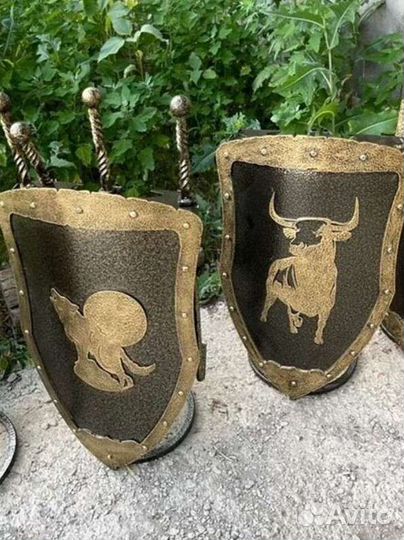 Подставка для шампуров, шампура