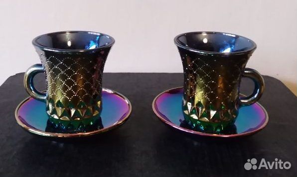 Стеклянные кофейные пары (СССР), бокалы