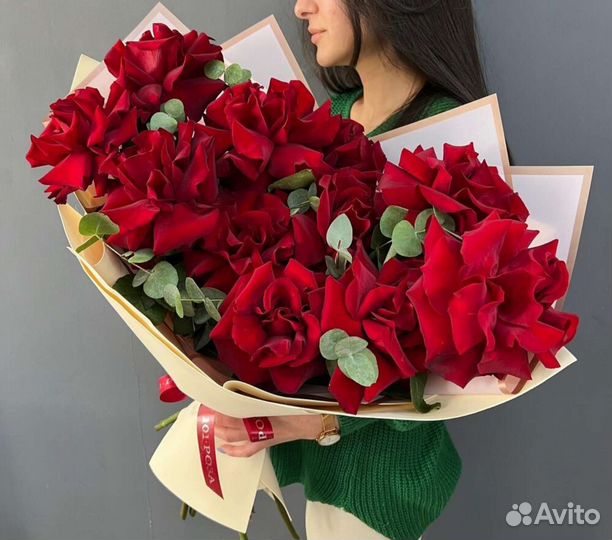 Розы крупный бутон