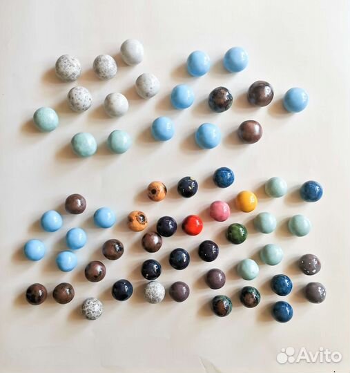 Мебельные ручки шарики ручная работа керамика
