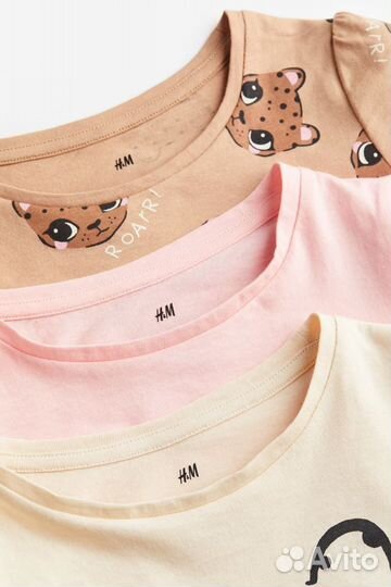 Футболки, шорты H&M для девочки