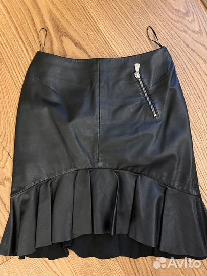 Кожаная юбка