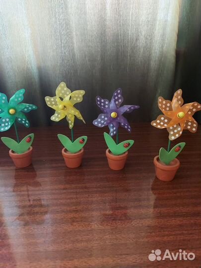 Мини ветренная мельница Декор