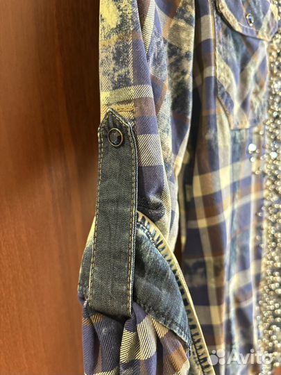 Рубашка итальянская женская джинсовая