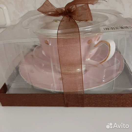 Подарочный набор:Чайная пара.Фарфор